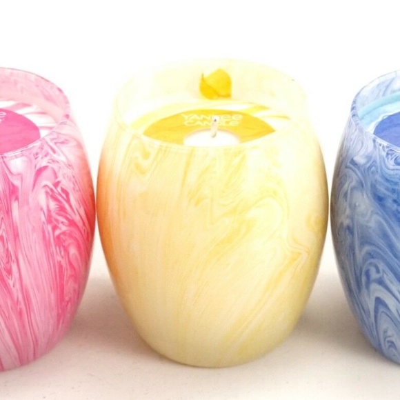 Yankee Candle Set of 3 Swirl Jar Candles